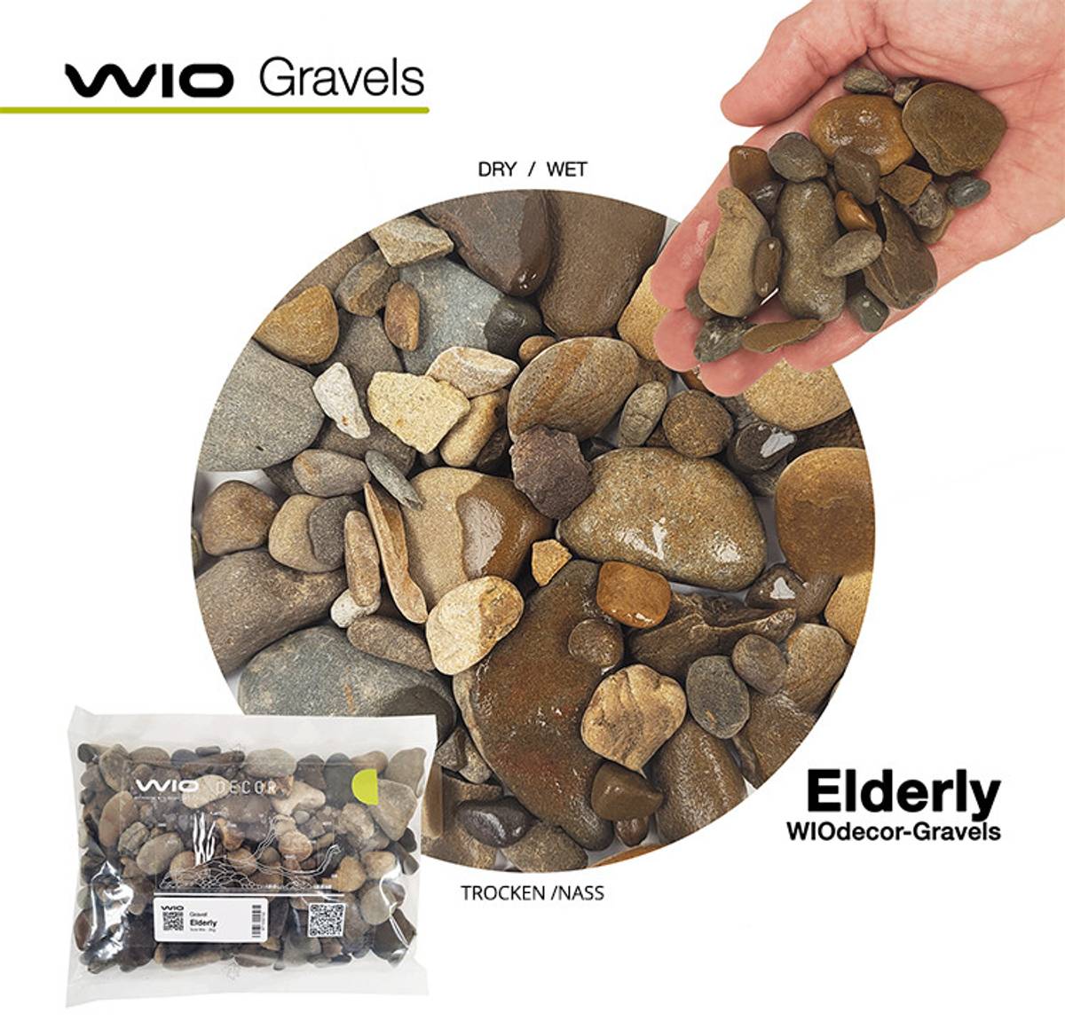 Wio Elderly Gravel Mix2  2kg, 3 - 40mm