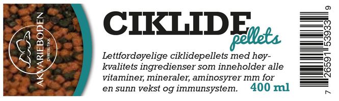 Hovedbilde Ciklide Pellets 400ml 