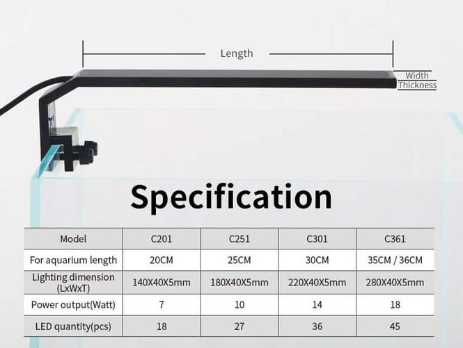 Hovedbilde Chihiros C-Series LED 30cm 										