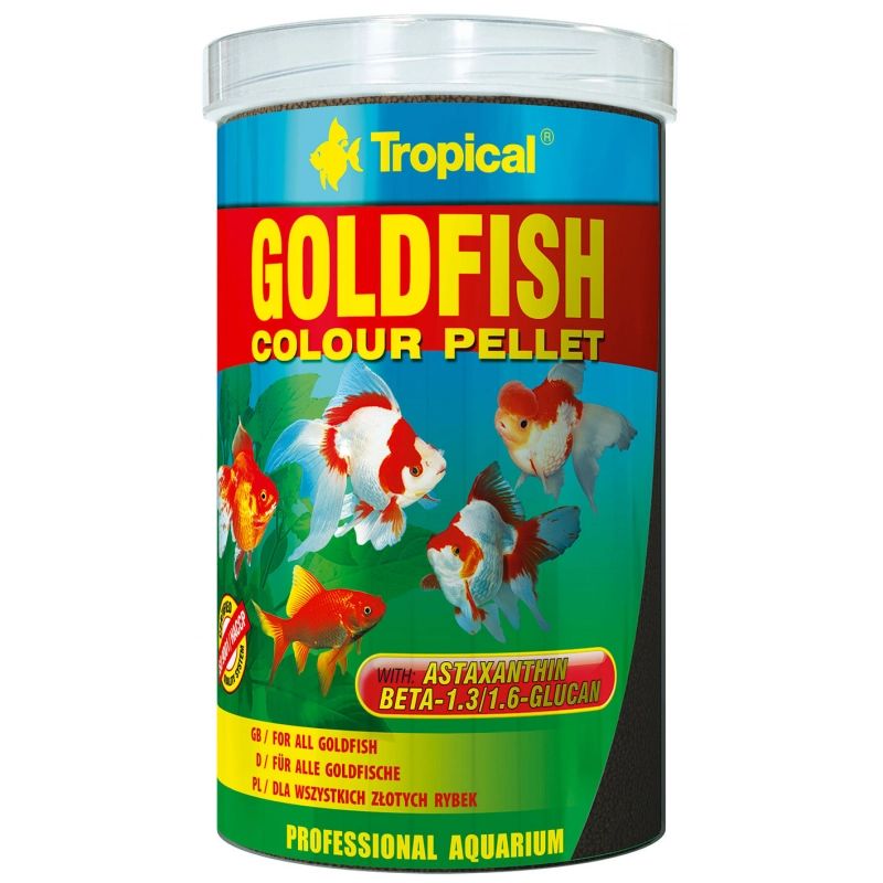 TROPICAL GOLDFISH COLOUR PELLETS 250ML/90G