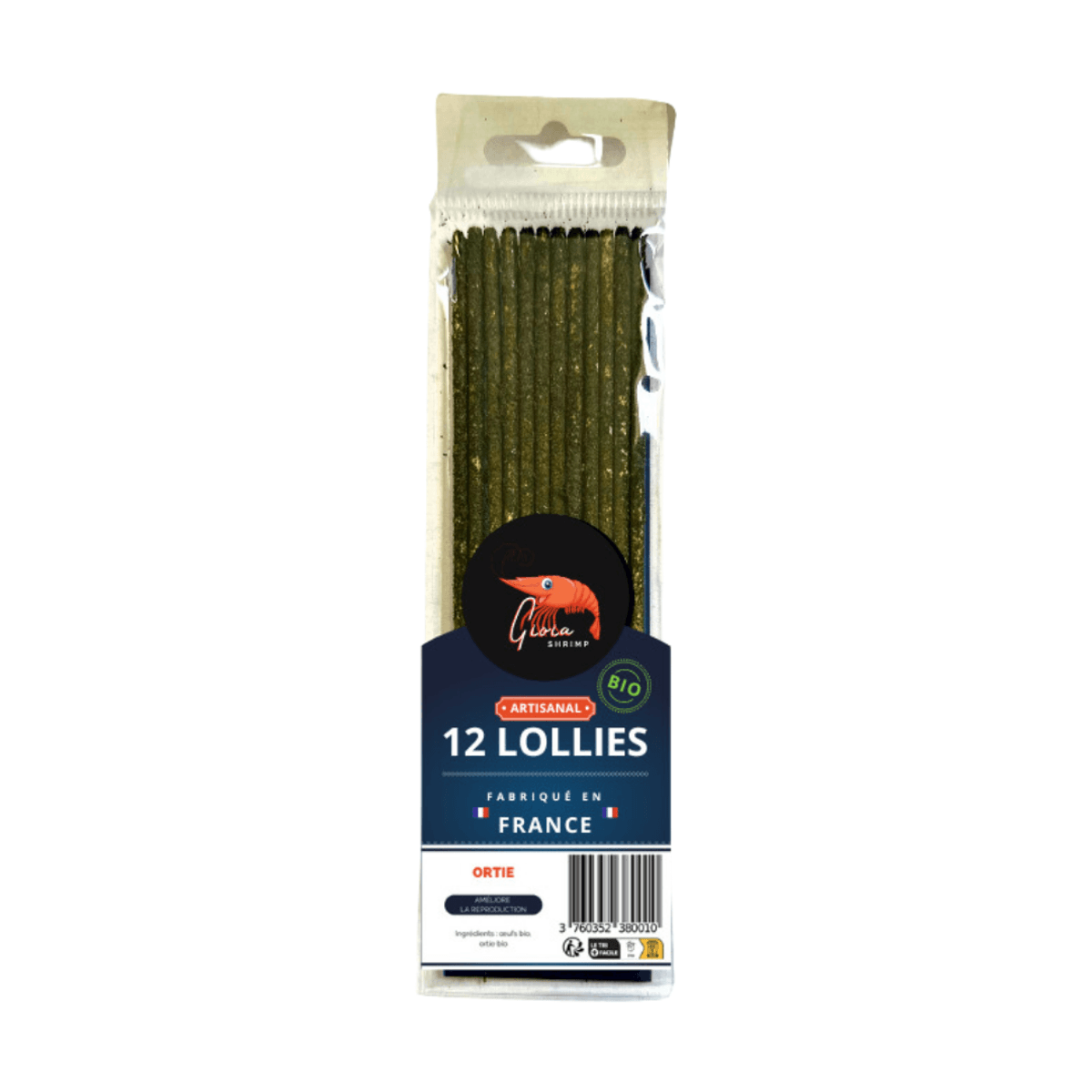Gioia Shrimp Lollies Nettle 12pk
