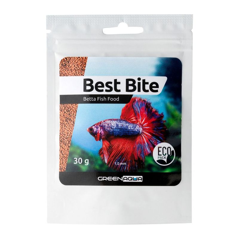 Green Aqua Best Bite Betta EcoPack - granulated fish food - 30 g